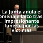 La Junta anula el homenaje laico tras el impresionante funeral por las víctimas