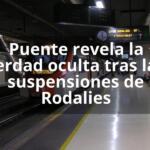 Puente revela la verdad oculta tras las suspensiones de Rodalies