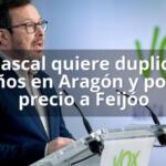 Abascal quiere duplicar escaños en Aragón y ponerle precio a Feijóo