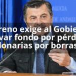 Moreno exige al Gobierno activar fondo por pérdidas millonarias por borrascas