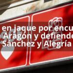 PSOE en jaque por encuestas en Aragón y defiende a Sánchez y Alegría