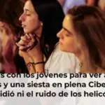 30 horas con los jóvenes para ver al papa: sofocos y una siesta en plena Cibeles que no impidió ni el ruido de los helicópteros