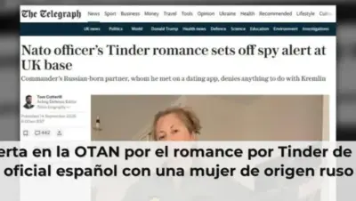 Alerta en la OTAN por el romance por Tinder de un oficial español con una mujer de origen ruso
