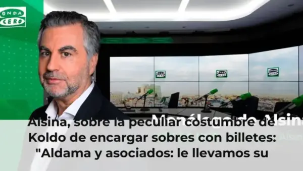 Alsina, sobre la peculiar costumbre de Koldo de encargar sobres con billetes: "Aldama y asociados: le llevamos su corrup