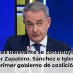 Análisis Relevante se constituyó tras pactar Zapatero, Sánchez e Iglesias el primer gobierno de coalición