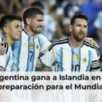 Argentina gana a Islandia en su preparación para el Mundial