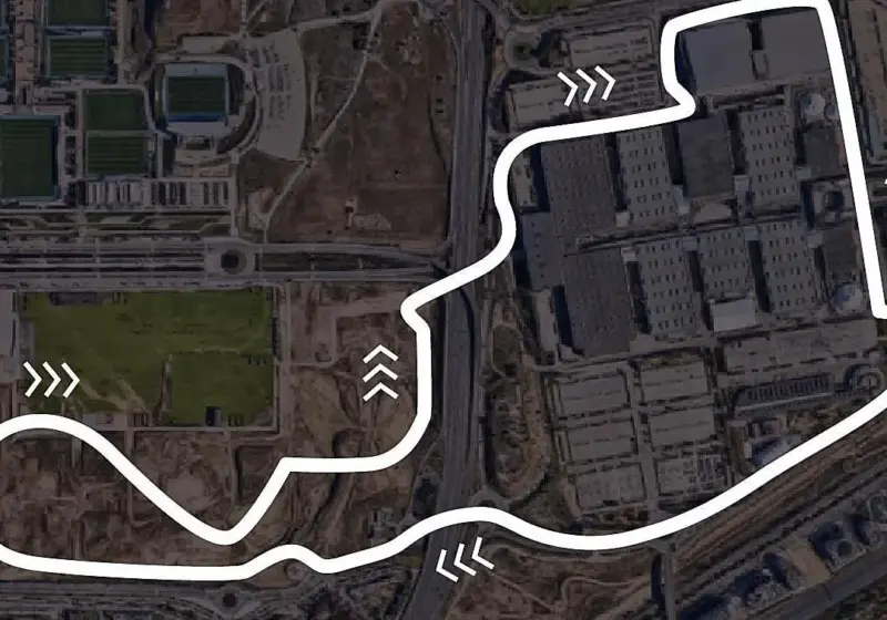 Circuito F1 Madrid curva impresionante