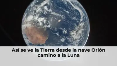 Así se ve la Tierra desde la nave Orión camino a la Luna