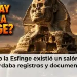 ¿Bajo la Esfinge existió un salón que guardaba registros y documentos?