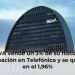 BBVA vende un 3% de su histórica participación en Telefónica y se queda en en el 1,96%