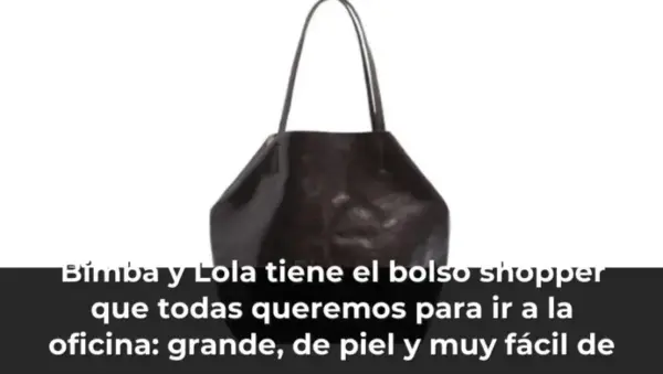 Bimba y Lola tiene el bolso shopper que todas queremos para ir a la oficina: grande, de piel y muy fácil de combinar