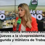 Carlos Alsina entrevista este jueves a la vicepresidenta segunda y ministra de Trabajo, Yolanda Díaz