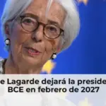 Christine Lagarde dejará la presidencia del BCE en febrero de 2027