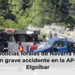 Cinco policías forales de Navarra mueren en un grave accidente en la AP-8 en Elgoibar