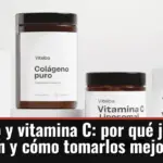 Colágeno y vitamina C: por qué juntos sí funcionan y cómo tomarlos mejor