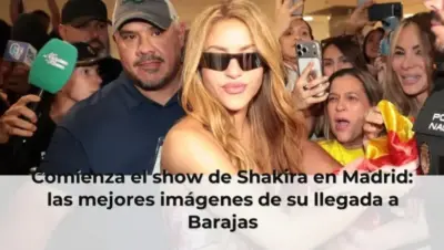 Comienza el show de Shakira en Madrid: las mejores imágenes de su llegada a Barajas