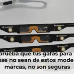 Comprueba que tus gafas para ver el eclipse no sean de estos modelos y marcas, no son seguras