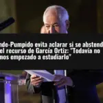 Conde-Pumpido evita aclarar si se abstendrá en el recurso de García Ortiz: