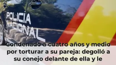 Condenado a cuatro años y medio por torturar a su pareja: degolló a su conejo delante de ella y le obligó a comérselo