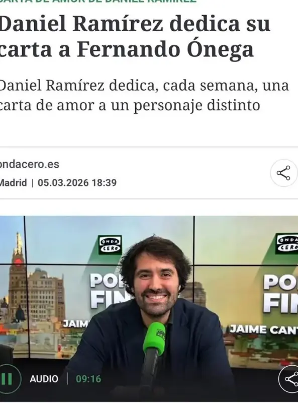 Daniel Ramírez y Fernando Ónega en foto polémica