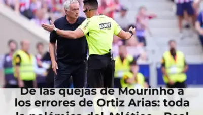 De las quejas de Mourinho a los errores de Ortiz Arias: toda la polémica del Atlético - Real Madrid