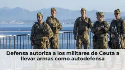 Defensa autoriza a los militares de Ceuta a llevar armas como autodefensa