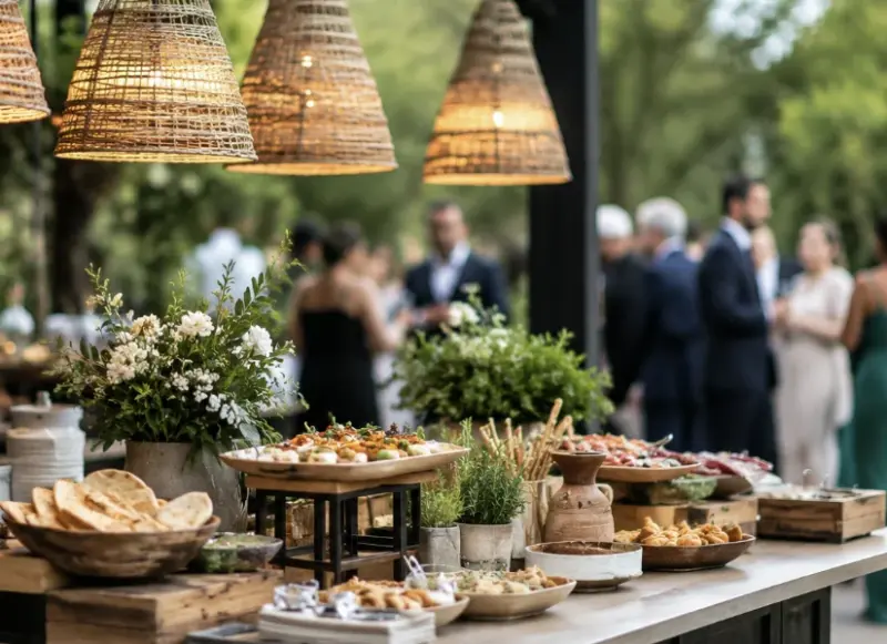 Del menú sentado al espectáculo: por qué los corners gastronómicos se han convertido en el gran protagonista de las boda