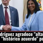 Delcy Rodríguez agradece
