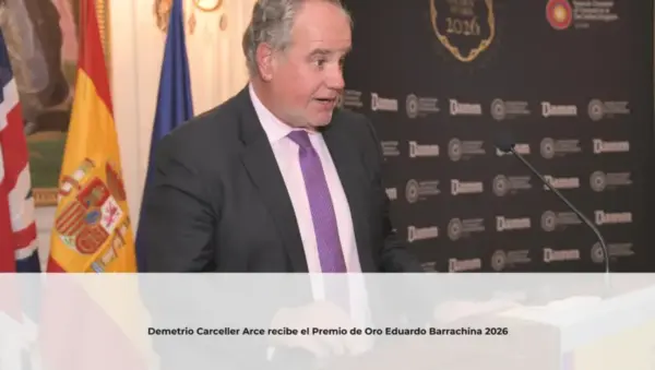 Demetrio Carceller Arce recibe el Premio de Oro Eduardo Barrachina 2026