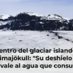 Dentro del glaciar islandés Sólheimajökull: