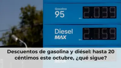 Descuentos de gasolina y diésel: hasta 20 céntimos este octubre, ¿qué sigue?