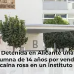 Detenida en Alicante una alumna de 14 años por vender cocaína rosa en un instituto de La Florida