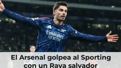 El Arsenal golpea al Sporting con un Raya salvador