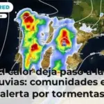 El calor deja paso a las lluvias: comunidades en alerta por tormentas fuertes
