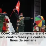 El COAC 2027 comenzará el 8 de enero: cuatro fases y la cantera los fines de semana