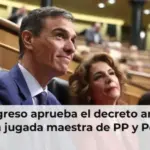 El Congreso aprueba el decreto anticrisis con una jugada maestra de PP y Podemos