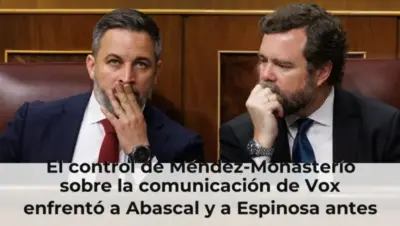 El control de Méndez-Monasterio sobre la comunicación de Vox enfrentó a Abascal y a Espinosa antes de su salida