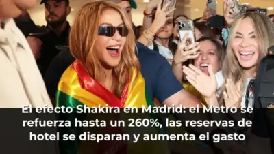 El efecto Shakira en Madrid: el Metro se refuerza hasta un 260%, las reservas de hotel se disparan y aumenta el gasto tu