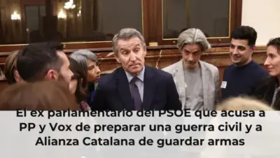 El ex parlamentario del PSOE que acusa a PP y Vox de preparar una guerra civil y a Alianza Catalana de guardar armas
