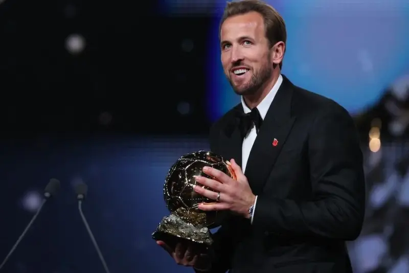 El fútbol español arrasa en la gala del Balón de Oro que corona a Harry Kane como mejor jugador del año