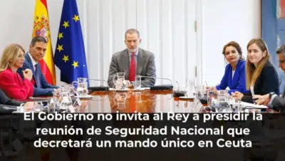 El Gobierno no invita al Rey a presidir la reunión de Seguridad Nacional que decretará un mando único en Ceuta