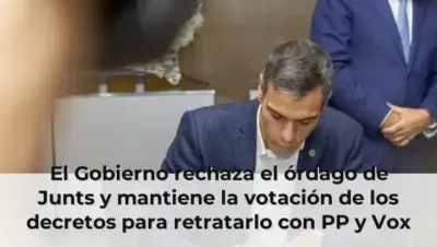 El Gobierno rechaza el órdago de Junts y mantiene la votación de los decretos para retratarlo con PP y Vox