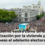 El Gobierno valora como un éxito la movilización por la vivienda y gana peso el adelanto electoral