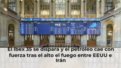 El Ibex 35 se dispara y el petróleo cae con fuerza tras el alto el fuego entre EEUU e Irán