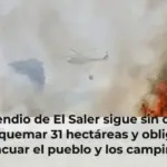 El incendio de El Saler sigue sin control tras quemar 31 hectáreas y obligar a evacuar el pueblo y los campings