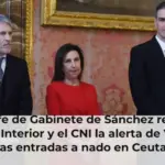El jefe de Gabinete de Sánchez rebajó ante Interior y el CNI la alerta de Vivas por las entradas a nado en Ceuta tres días antes de la avalancha