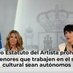 El nuevo Estatuto del Artista prohíbe que los menores que trabajen en el sector cultural sean autónomos
