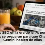 El nuevo SEO en la era de la IA: por qué las marcas se preparan para que ChatGPT y Gemini hablen de ellas