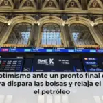 El optimismo ante un pronto final de la guerra dispara las bolsas y relaja el gas y el petróleo