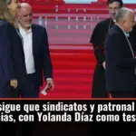 El papa consigue que sindicatos y patronal aparquen sus diferencias, con Yolanda Díaz como testigo